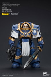 Joy Toy (CN) Warhammer The Horus Heresy figurine 1/18 Ultramarines Cataphractii Terminator Squad Sergeant avec épée de puissance, 14 cm