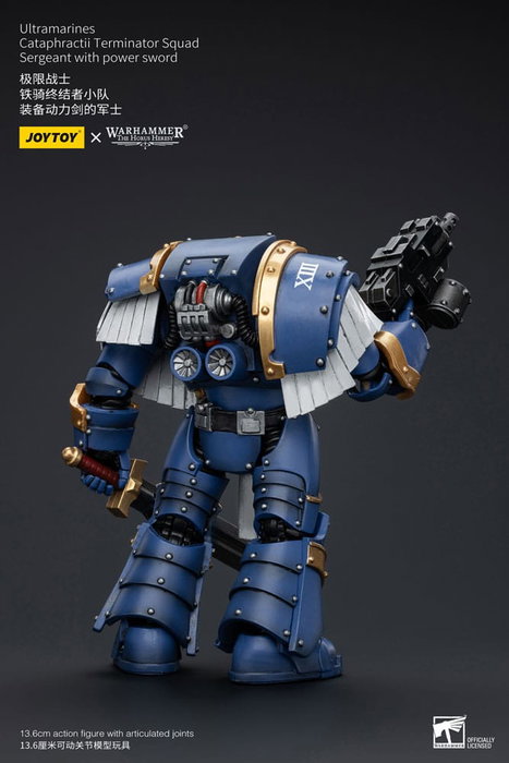 Warhammer The Horus Heresy figurine 1/18 Ultramarines Cataphractii Terminator Squad Sergeant with Power Sword 14 cm