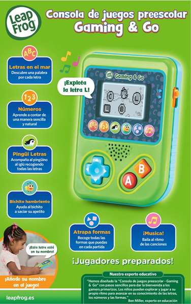 Vtech Gaming and Go Consola de Juegos Preescolar