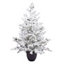 BigBuy Christmas Sapin de Noël Polyéthylène Ananas Enneigé 40 x 40 x 90 cm