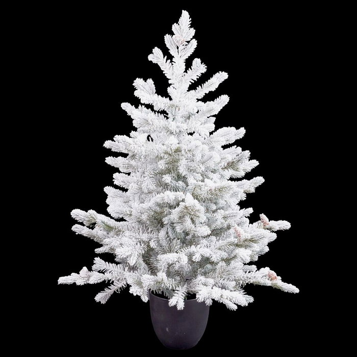 BigBuy Christmas Sapin de Noël Polyéthylène Ananas Enneigé 40 x 40 x 90 cm BigBuy Christmas Sapin de Noël Polyéthylène Ananas Enneigé 40 x 40 x 90 cm