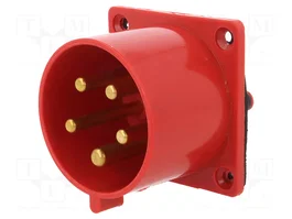 PAWBOL Connecteur mâle socle 32A 400V AC triphasé