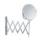 Wenko 15165100 Miroir télescopique articulé grossissant 3x avec rotule, ø 17 cm, longueur bras 50 cm, pour salle de bain