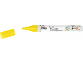 Kreul LACK MARKER Marqueur de peinture brillante jaune pointe moyenne 2-4mm