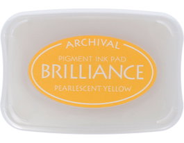 Tsukineko BRILLIANCE Tampon encreur Jaune perlé