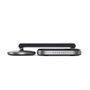 Satechi Socle de Charge Sans Fil 2-en-1 Pliable Qi2 avec Aimants - 15W pour iPhone, 5W pour AirPods, Compatible Mode StandBy iOS 17, Design Voyage Aluminium