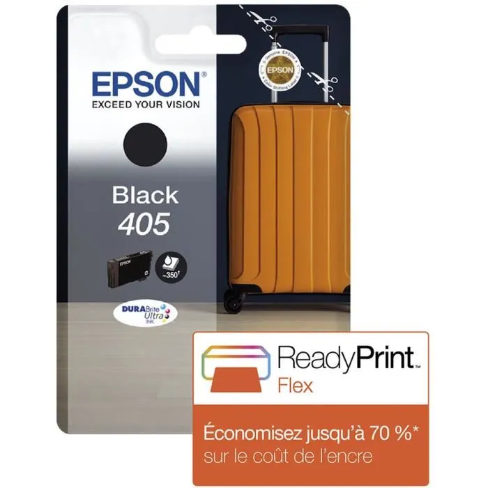 Epson Cartouche d'encre Noir 405 XL - C13T05H14010 - Technologie DURABrite Ultra pour impressions haute qualité - Monopack