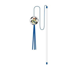 Cerdá - Jouet pour chat baguette Real Madrid avec plume, bleu, 46 x 9 x 4 cm