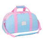 Sac de sport BlackFit8 Smile Rose Bleu clair 50 x 26 x 20 cm