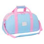 Sac de sport BlackFit8 Smile Rose Bleu clair 50 x 26 x 20 cm
