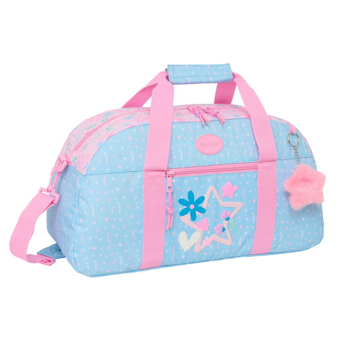Sac de sport BlackFit8 Smile Rose Bleu clair 50 x 26 x 20 cm