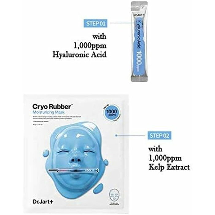 Dr.Jart+ Cryo Rubber Masque Hydratant à l'Acide Hyaluronique - 2 Unités