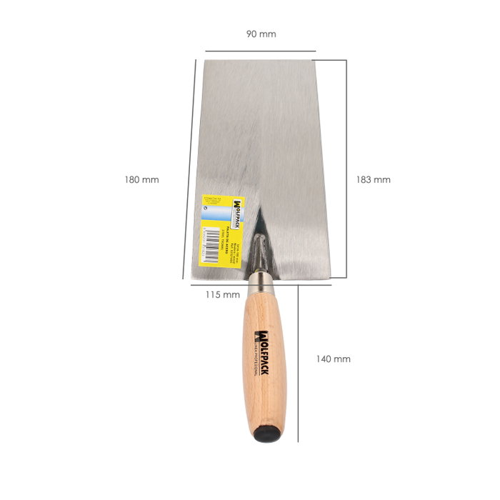 WOLFPACK LINEA PROFESIONAL Peigne 341-A manche bois 180 mm
