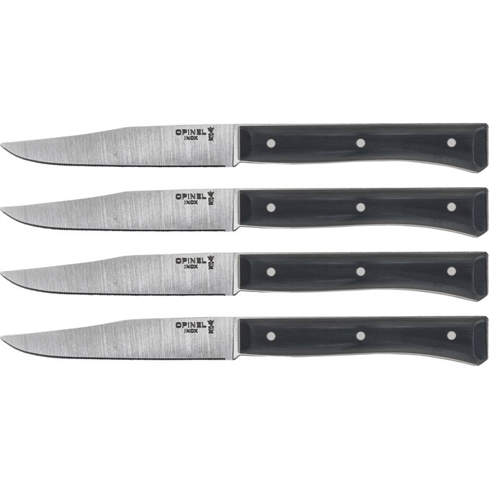 Opinel Set de 4 Couteaux de Table Facette Slate Gris Opinel Set de 4 Couteaux de Table Facette Slate Gris