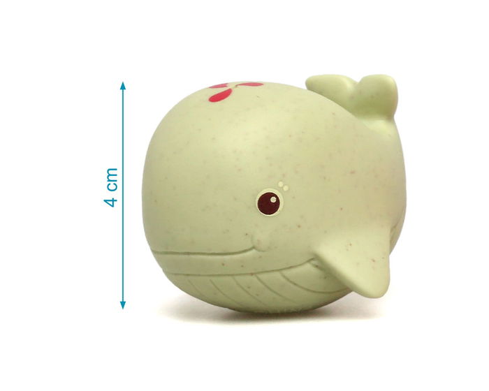 KioKids - Set de 5 Jouets de Bain Animaux Marins Antimoisissures pour Bébé (+4 mois) - Matériau PVC et 30% Blé, Multicolores