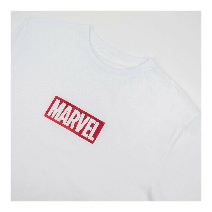 T-shirt à manches courtes homme Marvel Blanc Adultes XL