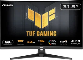 ASUS TUF Gaming VG32WQ3B - Écran PC Gamer incurvé 31,5 pouces QHD 2560 x 1440, 180 Hz, 1 ms, Dalle VA, ELMB, AMD FreeSync