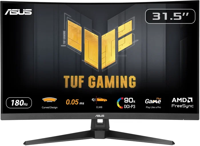 ASUS TUF Gaming VG32WQ3B - Écran PC Gamer incurvé 31,5 pouces QHD 2560 x 1440, 180 Hz, 1 ms, Dalle VA, ELMB, AMD FreeSync ASUS TUF Gaming VG32WQ3B - Écran PC Gamer incurvé 31,5 pouces QHD 2560 x 1440, 180 Hz, 1 ms, Dalle VA, ELMB, AMD FreeSync