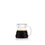 Bodum MELIOR Cafetière à filtre permanent en inox - 5 tasses (0.6 L) - Cafetière manuelle pour infusion lente type Pour Over - Carafe en verre borosilicaté, lave-vaisselle