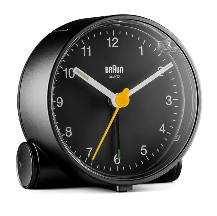 Braun BC-01-B Réveil Analogique Classique Noir avec Mouvement Silencieux, Éclairage et Alarmé Progressive Braun BC-01-B Réveil Analogique Classique Noir avec Mouvement Silencieux, Éclairage et Alarmé Progressive