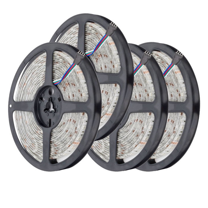 Pack de 4 Bandes LED SMD5050 12V 72W 4200Lm RGB 5m Pack de 4 Bandes LED SMD5050 12V 72W 4200Lm RGB 5m