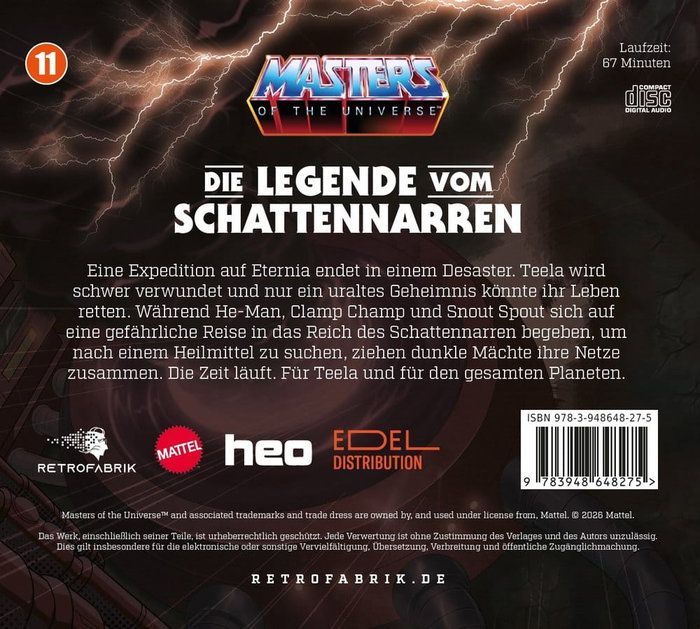 Retrofabrik Masters of the Universe Radio Play CD Episode 11: Die Legende vom Schattennarren *Allemand*