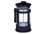 Vivalto Téière en Verre et Plastique avec Filtre à Piston 1L Noir Transparent 14x21x10.7 cm (Set de 8)