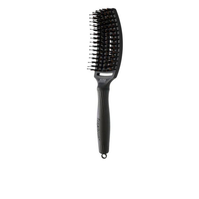 Olivia Garden Brosse à doigts en poignard Nylon Noir Intense #M 1 u - Technologie ionique antistatique