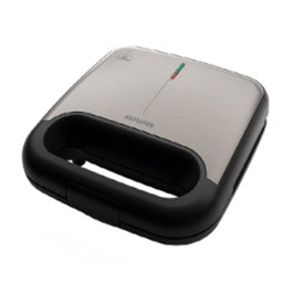 Aiwa ASM-750 Sandwich & Grill TETSU 3-en-1 : Sandwicheuse, Gril et Gaufrier 750 W Inox