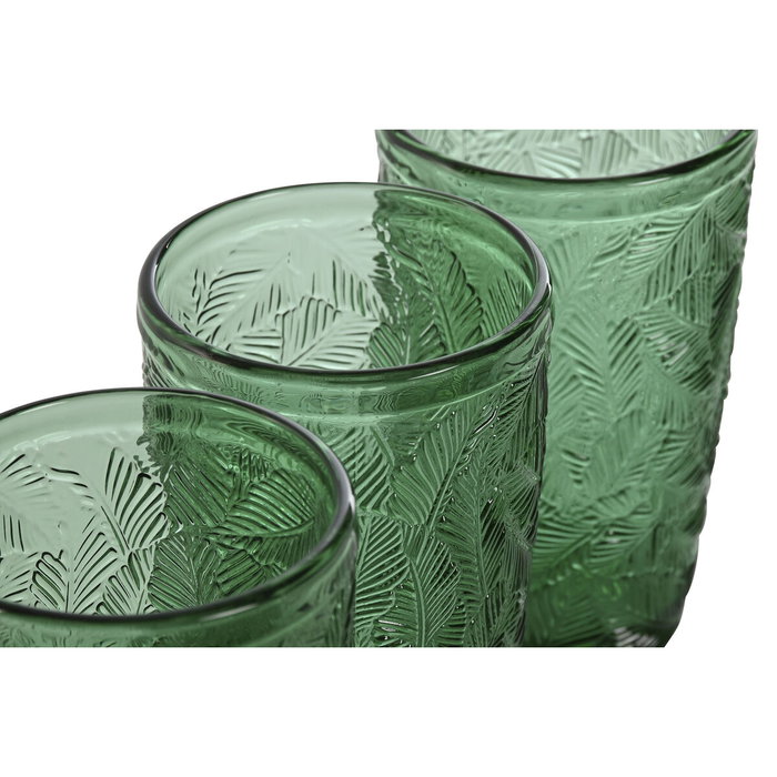 Set de Verres Home ESPRIT Vert Verre Avec relief 370 ml (6 Unités) Set de Verres Home ESPRIT Vert Verre Avec relief 370 ml (6 Unités)