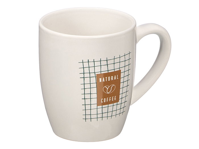 VESSIA Taza Porcelana Natural Coffee 350ml Blanc-Marron