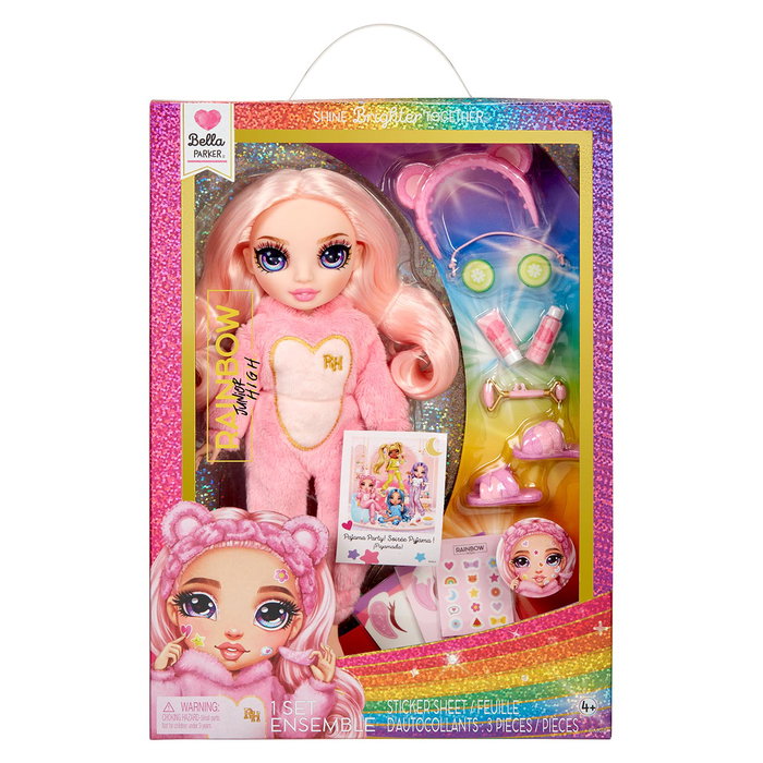 Rainbow High Poupée Bella Junior High Pyjama Party Rose