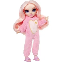 Rainbow High - Jr High Pyjama Party - Poupée mannequin articulée 22 cm Bella (rose) - Nombreux accessoires - À partir de 4 ans