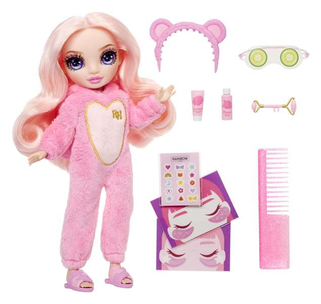 Rainbow High Poupée Bella Junior High Pyjama Party Rose