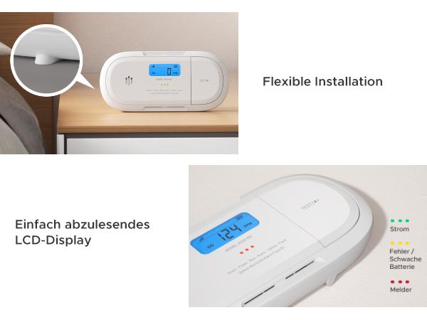 X-Sense Détecteur de monoxyde de carbone XC04-WX Blanc