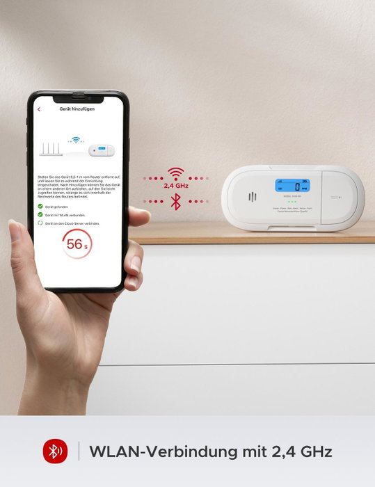 X-Sense Détecteur de monoxyde de carbone XC04-WX Blanc