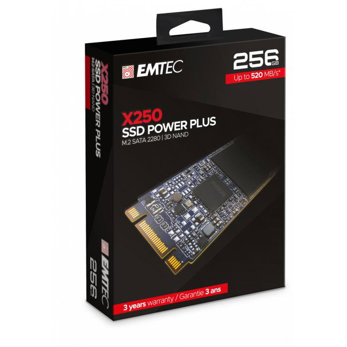 Emtec X250 SSD 256 Go M.2 2280 SATA 6Gb/s Emtec X250 SSD 256 Go M.2 2280 SATA 6Gb/s
