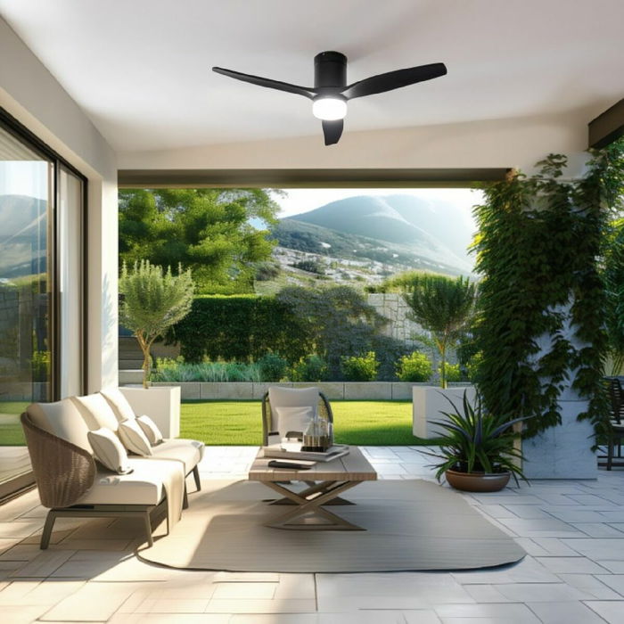 Ventilateur de Plafond avec Lumière Cecotec EnergySilence Aero 5600 Aqua Noir 20 W 40 W