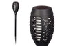 Ibergarden Balise Solaire Extérieure Effet Flamme en Plastique Noir 7.5x42.5x7.5 cm (Set de 6)