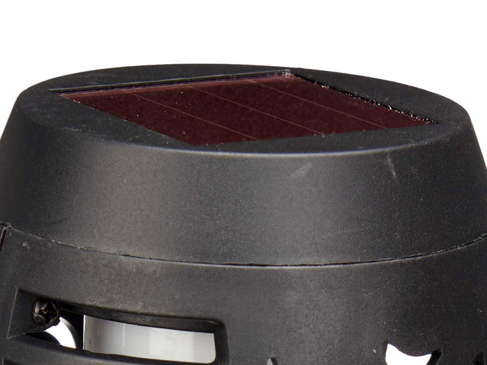Ibergarden Balise Solaire Extérieure Effet Flamme en Plastique Noir 7.5x42.5x7.5 cm (Set de 6)