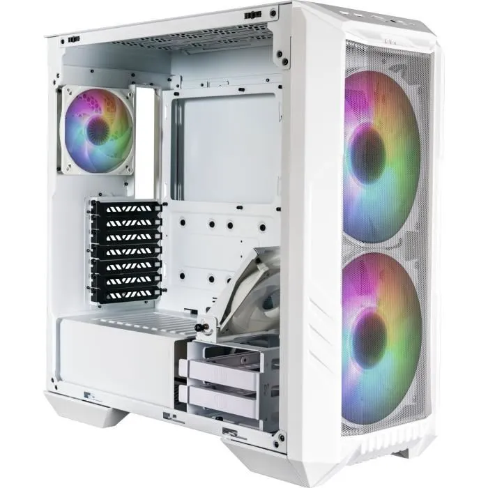 Cooler Master Boîtier HAF 500 Blanc ARGB ATX H500-WGNN-S00