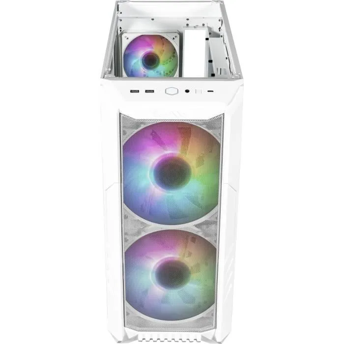 Cooler Master Boîtier HAF 500 Blanc ARGB ATX H500-WGNN-S00
