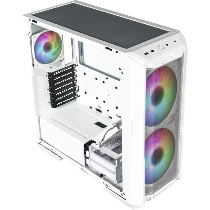 Cooler Master Boîtier HAF 500 Blanc ARGB ATX H500-WGNN-S00