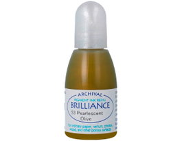 Tsukineko Encre BRILLIANCE Oliva perlado effet nacarado 20ml