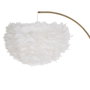 BigBuy Home Lampadaire Blanc Doré Métal Plumes