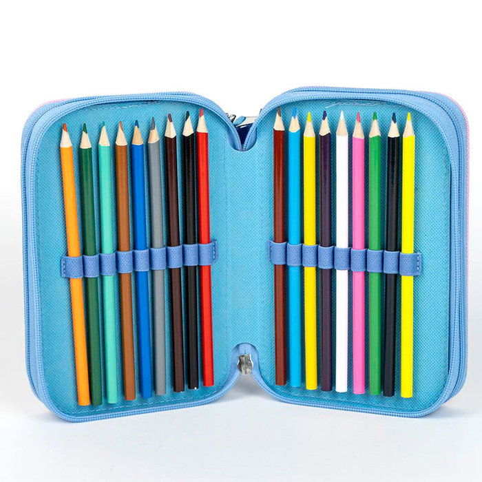 CERDÁ Plumier triple Stitch Disney - Plumier pour écolier 12,5 x 6,5 x 19,5 cm - 100% polyester