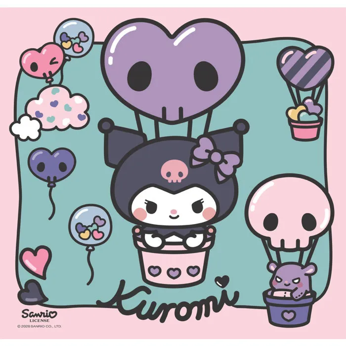 Clementoni - Puzzle Kuromi - 3 Puzzles de 48 Pièces - 21 x 20,5 cm - Images Captivantes et Couleurs Vives - Jeu Éducatif pour Enfants