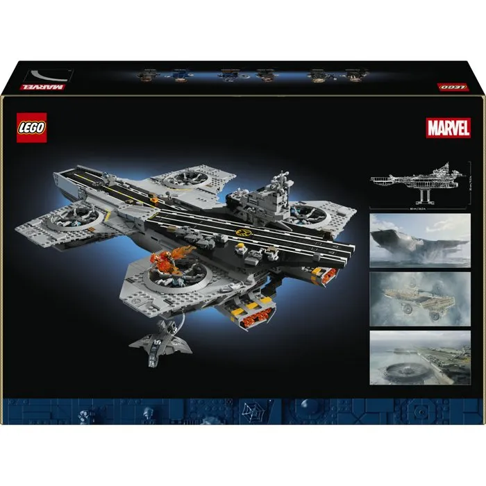 Lego Marvel 76354 L'Hélicoptère du SHIELD Set Avengers pour Adulte Maquette d'Avion avec 6 Minifigurines
