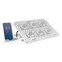 Mars Gaming MNBC23 Base de Refroidissement pour Ordinateur Portable 15.6-16 Pouces, 6 Ventilateurs LED Bleu, Support Téléphone, 2 Ports USB