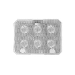 Mars Gaming MNBC23 Base de Refroidissement pour Ordinateur Portable 15.6-16 Pouces, 6 Ventilateurs LED Bleu, Support Téléphone, 2 Ports USB